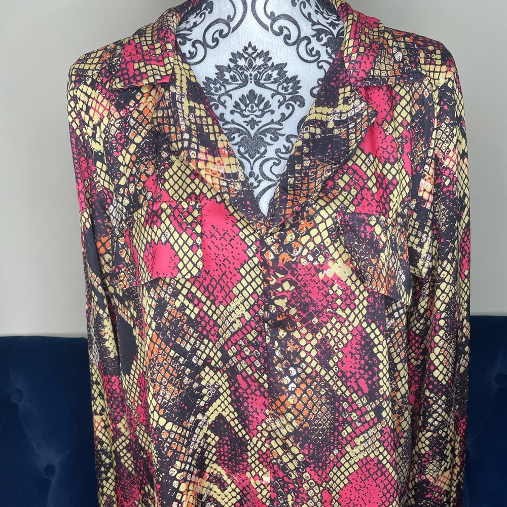 Snake print blouse